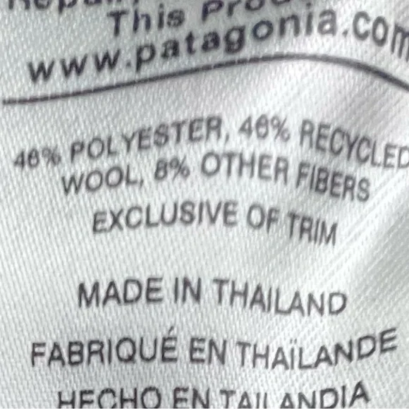 Patagonia Woolyester Zip Up Fleece Zip Top Pullover Size XL - Picture 7 of 8